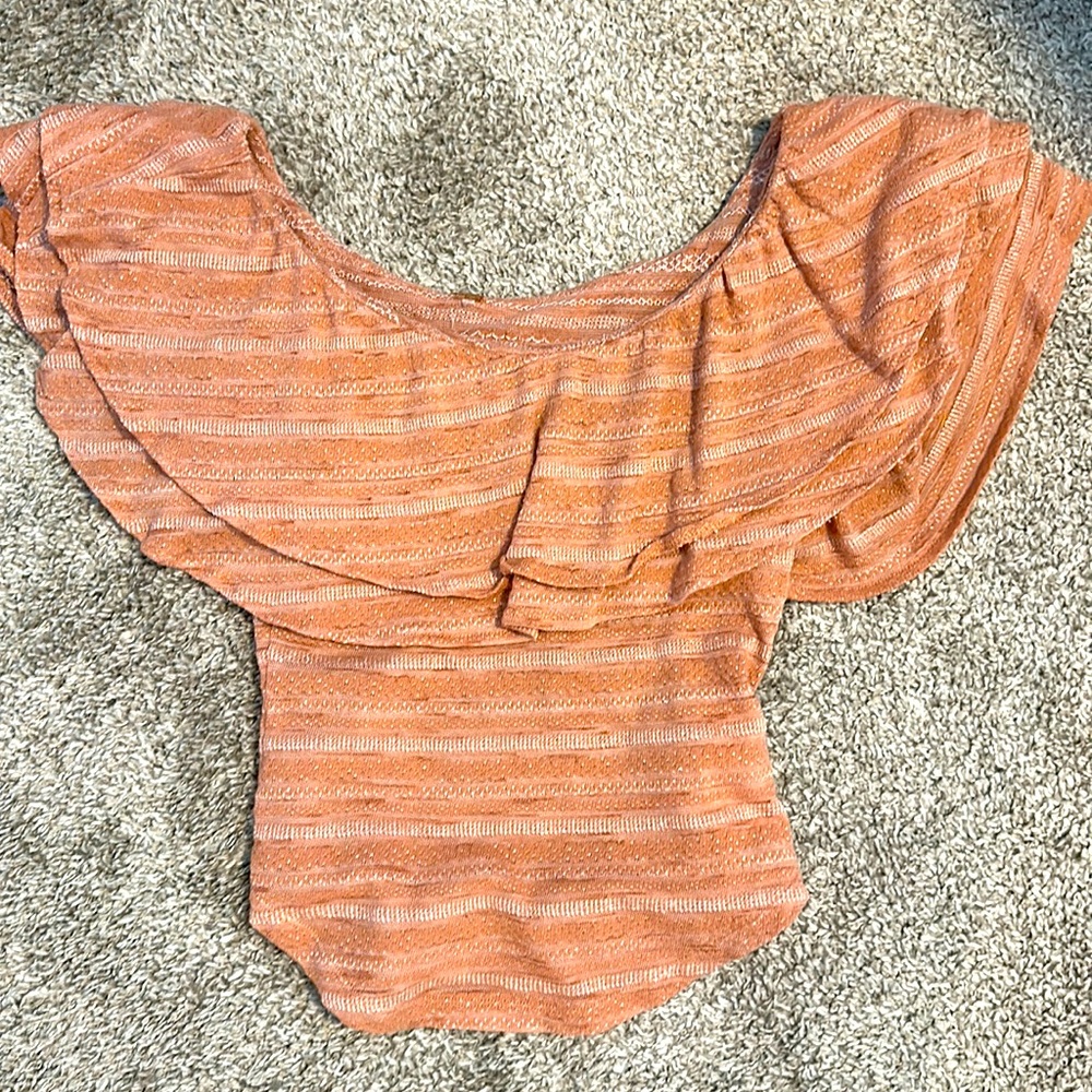 Free People XS Peach Blouse